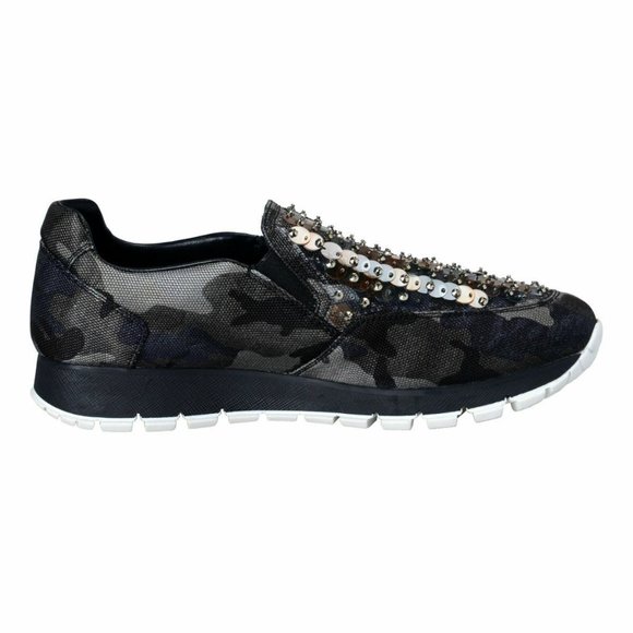Prada Women's Sequin Decorated Moccasins Loafers - Picture 4 of 7